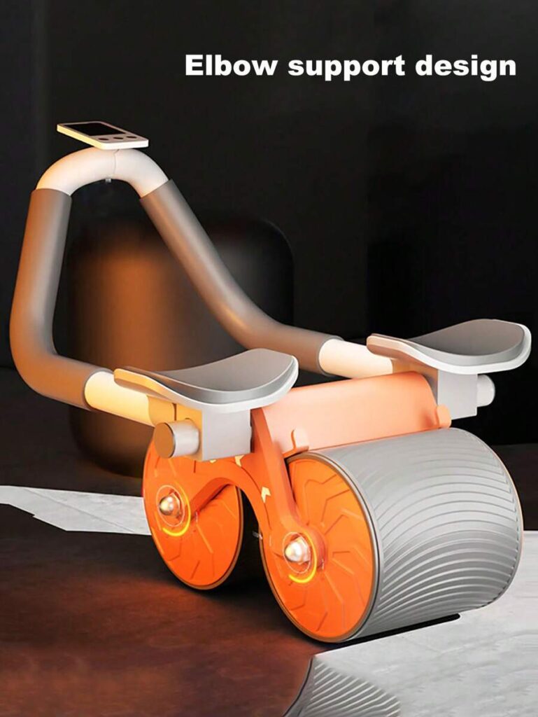 Automatic Abdominal Exercise Roller With Elbow Support