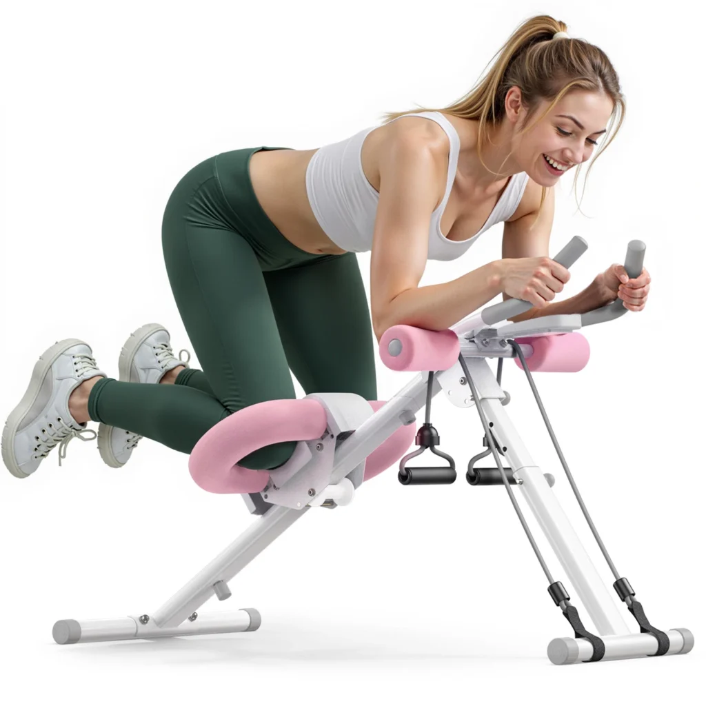 Ab Machine Abdominal Trainers for Full Body Workout, Foldable with Warranty
